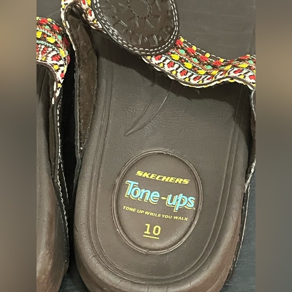 Women’s Skechers Brown Tone‎ Ups Sandal Size 10 Tone Up While You Walk - Picture 3 of 7